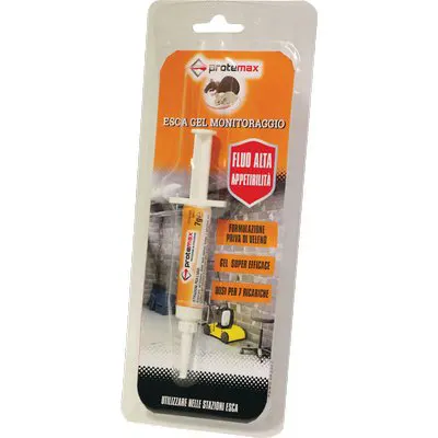 6PZ Esca Trappola Topi Supercat Protemax Siringa GR. 7 Fluorescente — Attrezzi da giardino — rif. FERX.VIR1166608