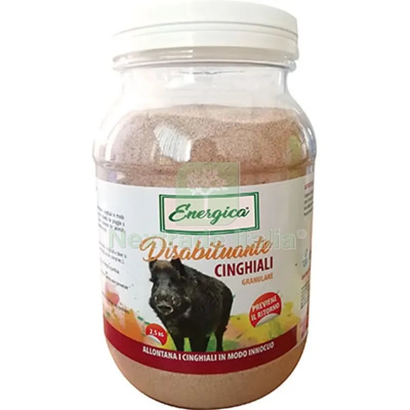DISABITUANTE CINGHIALE GRANULARE ENERGICA KG 2,5 — Protezione piante e sementi — rif. FERX.VIR1190885 DISABITUANTE CINGHIALE GRANULARE ENERGICA KG 2,5 — Protezione piante e sementi — rif. FERX.VIR1190885