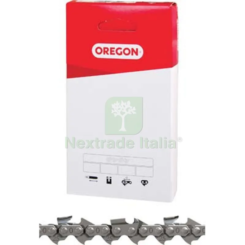 Catena x Motosega 1/4 Oregon 60X1,3 25AP60E Dente 25AP M 60 S MM 1,3 — Ricambi e accessori macchine da giardino — rif. FERX.VIR1221115