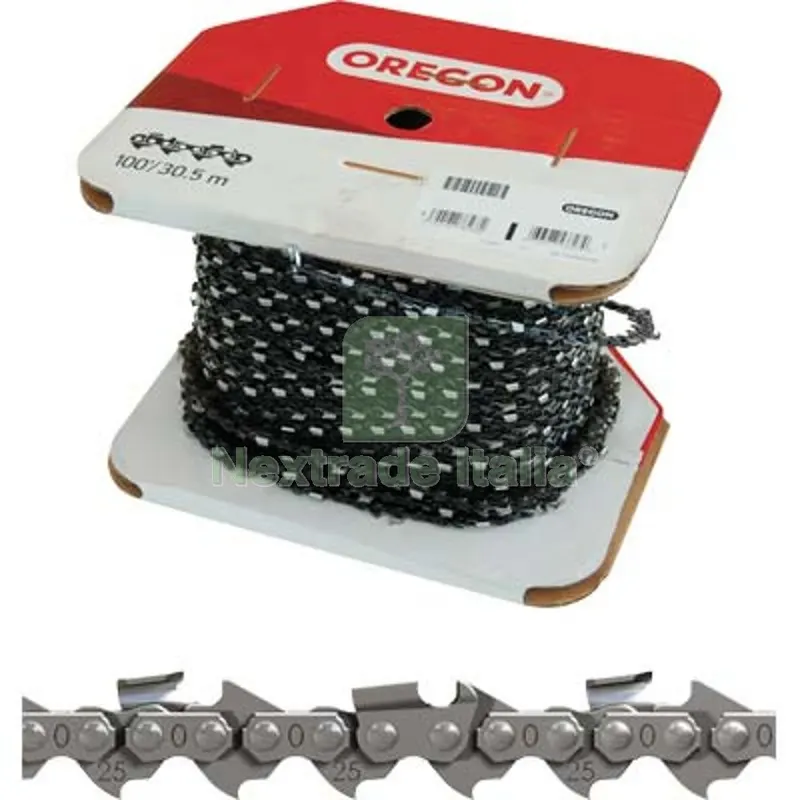 Catena x Motosega Rotolo 1/4 Oregon 2392X1,3 MT 30,5 25AP100R Dente 25AP M 2392 S MM 1,3 — Ricambi e accessori macchine da giardino — rif. FERX.VIR1221133