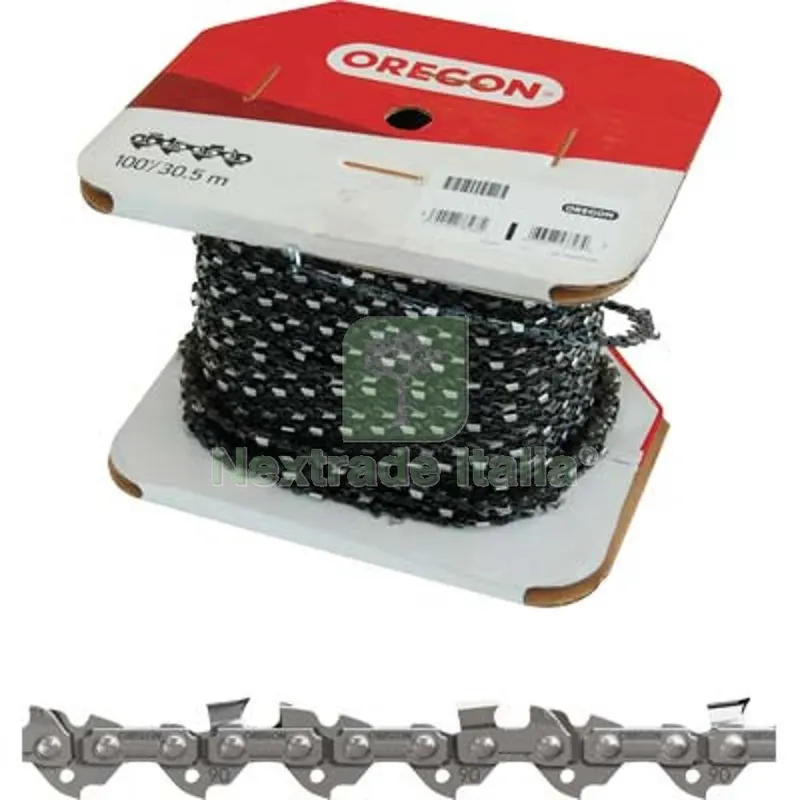Catena x Motosega Rotolo 3/8 Oregon 1637X1,1 MT 30,5 90PX100R Dente 90PX M 1637 S MM 1,1 — Ricambi e accessori macchine da giardino — rif. FERX.VIR1221135