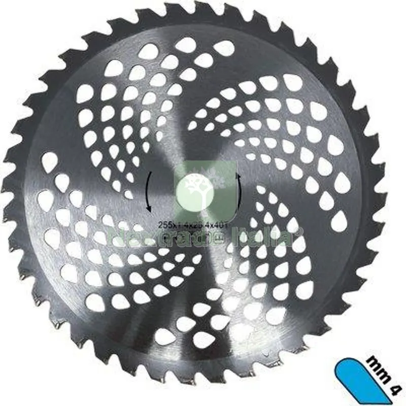 2PZ Disco x Decespugliatore al Tungsteno Stars Acciaio Denti 40 D.MM 255 S.MM 2,0 Widia MM 4 MM 255x25,4x2 — Attrezzi da giardino a motore — rif. FERX.VIR1227157