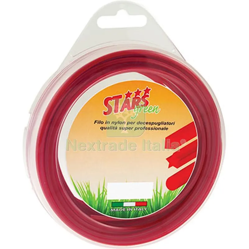 FILO X DECESPUGLIATORE QUADRO CORALLO STARS MM 2,4 MT 15 — Attrezzi da giardino a motore — rif. FERX.VIR1227477