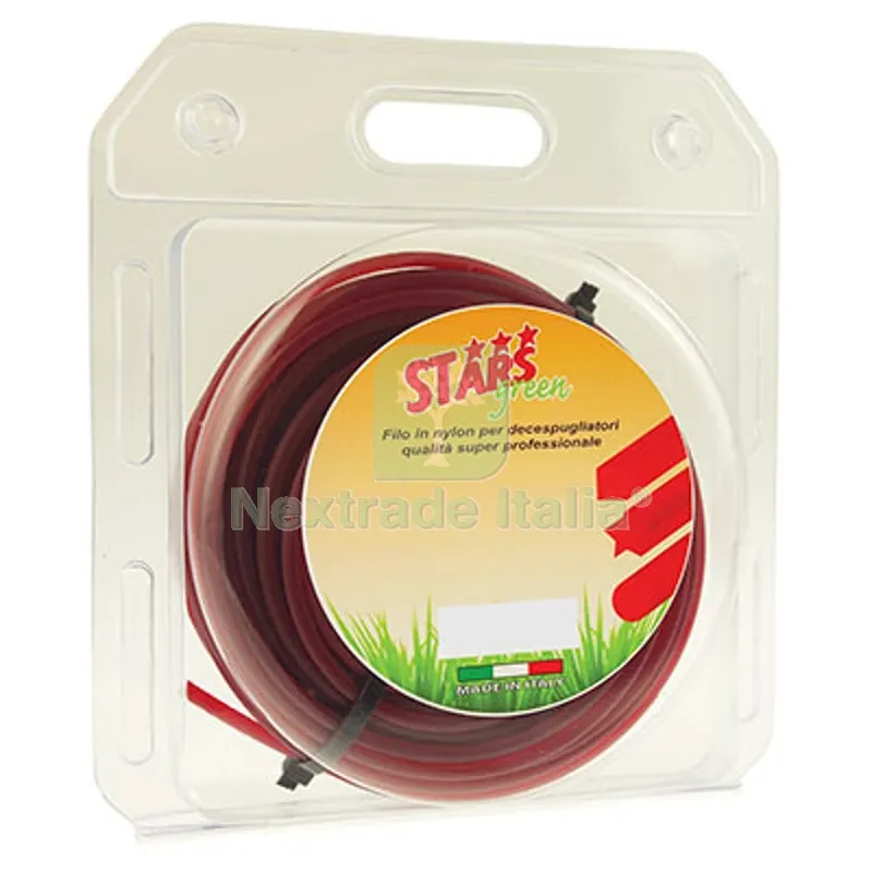 2PZ Filo x Decespugliatore Quadro Corallo Stars MM 4,0 MT 15 — Attrezzi da giardino a motore — rif. FERX.VIR1227261 2PZ Filo x Decespugliatore Quadro Corallo Stars MM 4,0 MT 15 — Attrezzi da giardino a motore — rif. FERX.VIR1227261