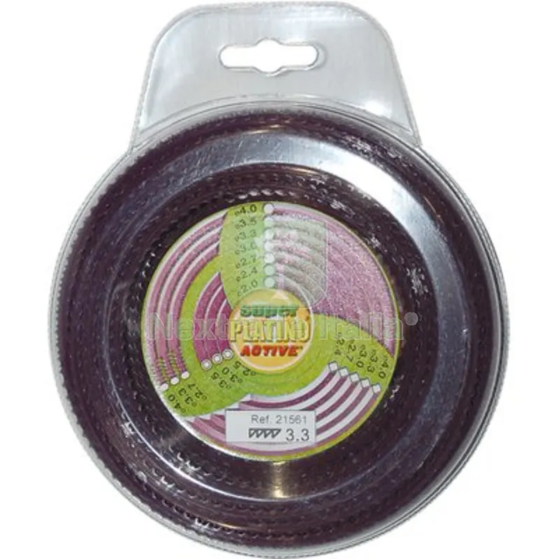 FILO X DECESPUGLIATORE PLATINO SEGHETTATO ACTIVE MM 4,0 MT 15 — Attrezzi da giardino a motore — rif. FERX.VIR1227285 FILO X DECESPUGLIATORE PLATINO SEGHETTATO ACTIVE MM 4,0 MT 15 — Attrezzi da giardino a motore — rif. FERX.VIR1227285