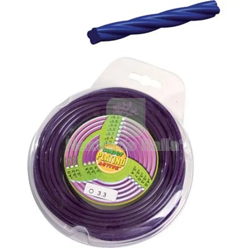 2PZ FILO X DECESPUGLIATORE PLATINO ECOSILENT ACTIVE MM 3,0 MT 15 — Attrezzi da giardino a motore — rif. FERX.VIR1227330