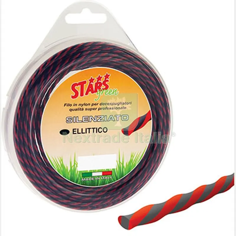4PZ FILO X DECESPUGLIATORE SILENZIATO STARS MM 4,0 MT 9 — Attrezzi da giardino a motore — rif. FERX.VIR1227497
