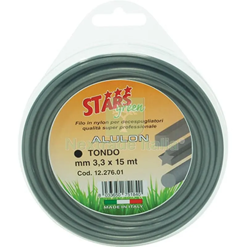 2PZ Filo x Decespugliatore Tondo Alulon Stars MM 3,3 MT 15 — Attrezzi da giardino a motore — rif. FERX.VIR1227601