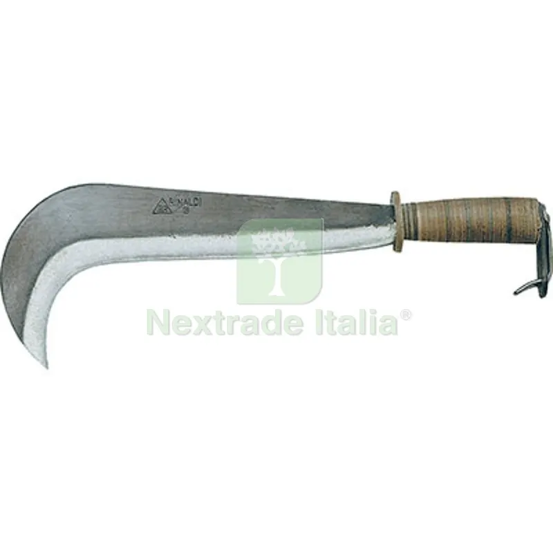 Roncola Bergamo 101 Rinaldi Acciaio Forgiato/Cuoio CM 29 N2 — Attrezzi da giardino — rif. FERX.VIR1240701 Roncola Bergamo 101 Rinaldi Acciaio Forgiato/Cuoio CM 29 N2 — Attrezzi da giardino — rif. FERX.VIR1240701