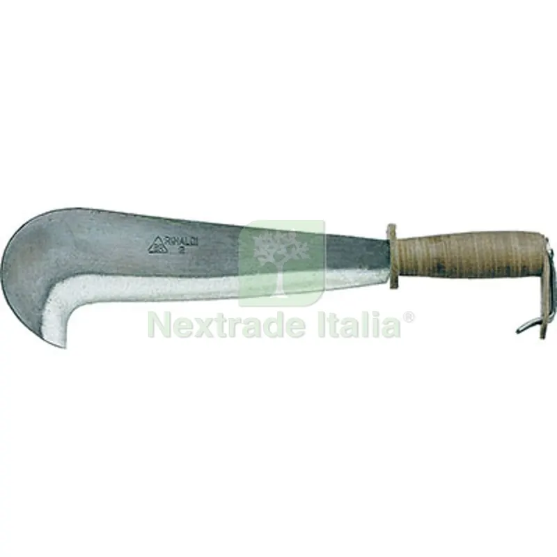 RONCOLA VALCAMONICA 111 RINALDI ACCIAIO FORGIATO/CUOIO CM 29 N2 — Attrezzi da giardino — rif. FERX.VIR1240704
