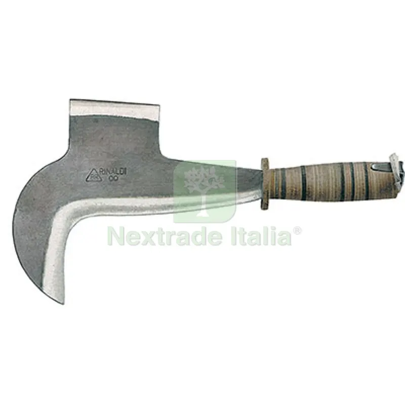 Roncola Pennata Toscana 118 Rinaldi Acciaio Forgiato/Cuoio CM 23 N00 — Attrezzi da giardino — rif. FERX.VIR1240709