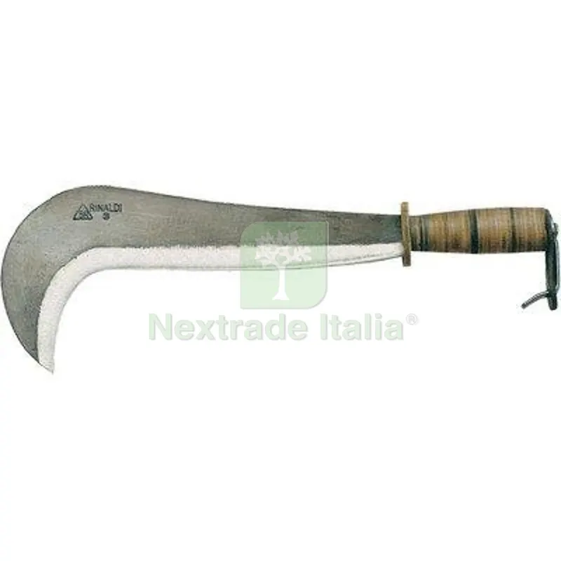 Roncola Varese 104 Rinaldi Acciaio Forgiato/Cuoio CM 29 N2 — Attrezzi da giardino — rif. FERX.VIR1240724