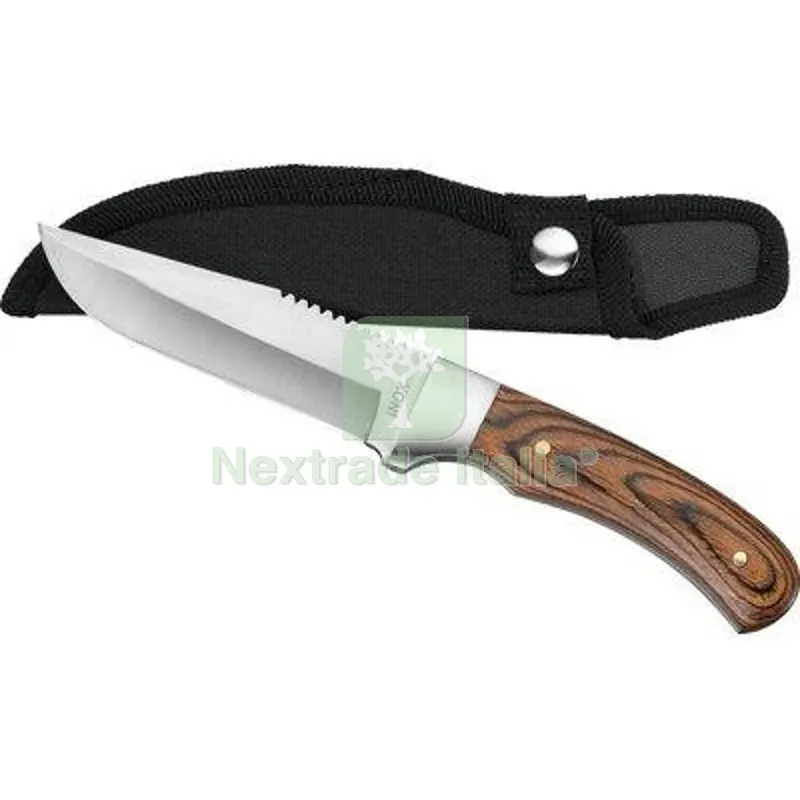 COLTELLO PUGNALE RAMBO 28060 AUSONIA LAMA CM 10 + FODERO L CM 22 — Cucina e coltelleria — rif. FERX.VIR1255220
