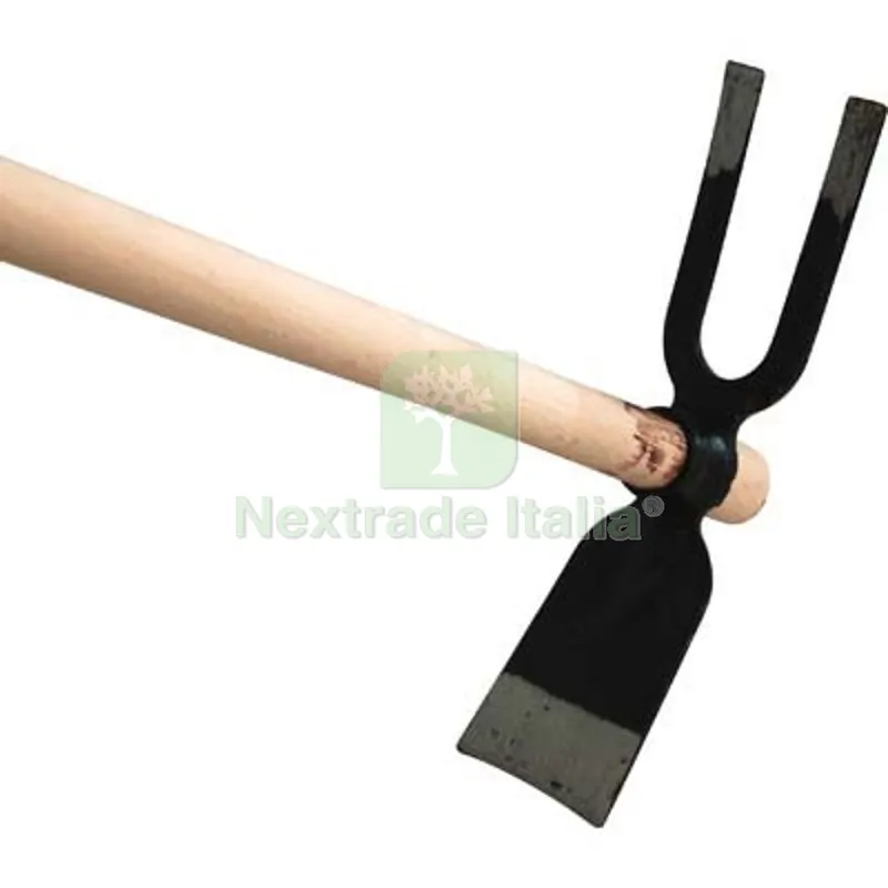 Zappa Bidente Occhio Tondo 228 + Manico Orsatti Acciaio Forgiato/Faggio GR 600 MM 80X310 H.CM 130 CM 8x31x130 Ø Mm 32 — Attrezzi da giardino — rif. FERX.VIR1310935