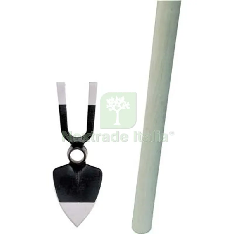Zappa Cuore Bidente Occhio T 229 + Manico Orsatti Acciaio Forgiato/Faggio GR 550 MM 110X300 H.CM 130 CM 7,5/11x30x130 Ø Mm 32 — Attrezzi da giardino — rif. FERX.VIR1310939