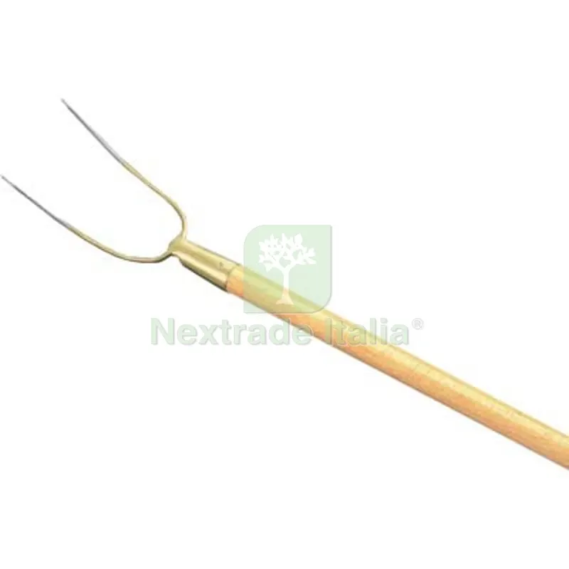 Forca Fieno + Manico Orsatti Acciaio Forgiato/Faggio Denti 2 CM 15x160 Ø Mm 36 — Attrezzi da giardino — rif. FERX.VIR1332600