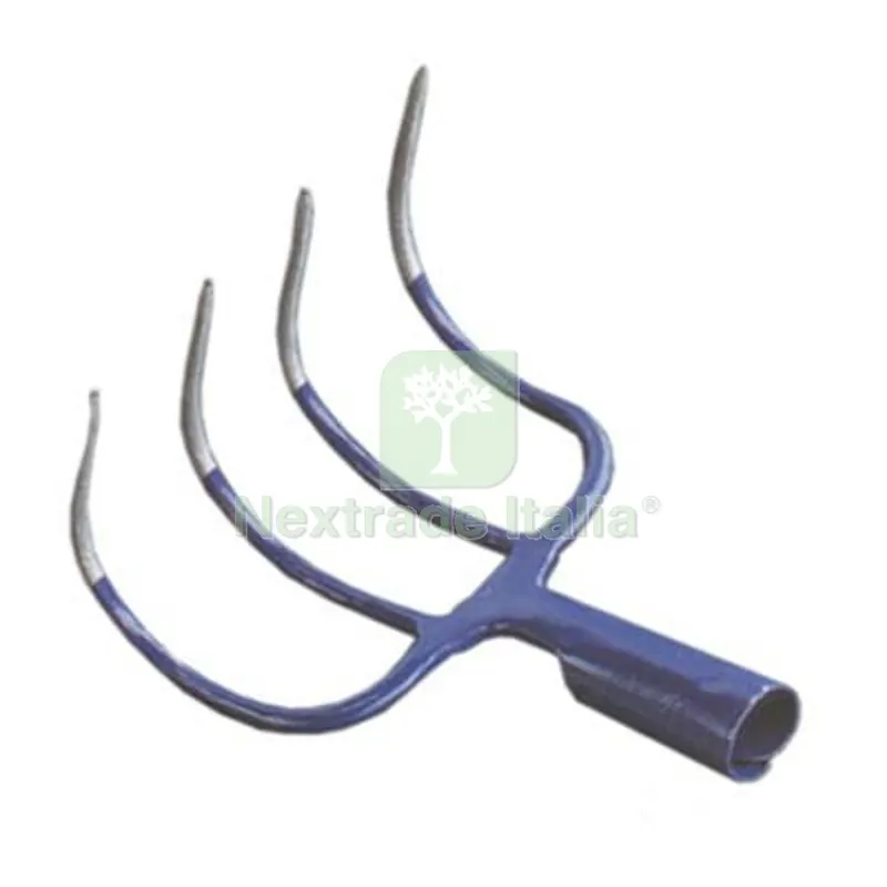 FORCA CURVA A RAMPINO ORSATTI ACCIAIO FORGIATO DENTI 4 Ø Mm 36 — Tubi e raccordi — rif. FERX.VIR1332704