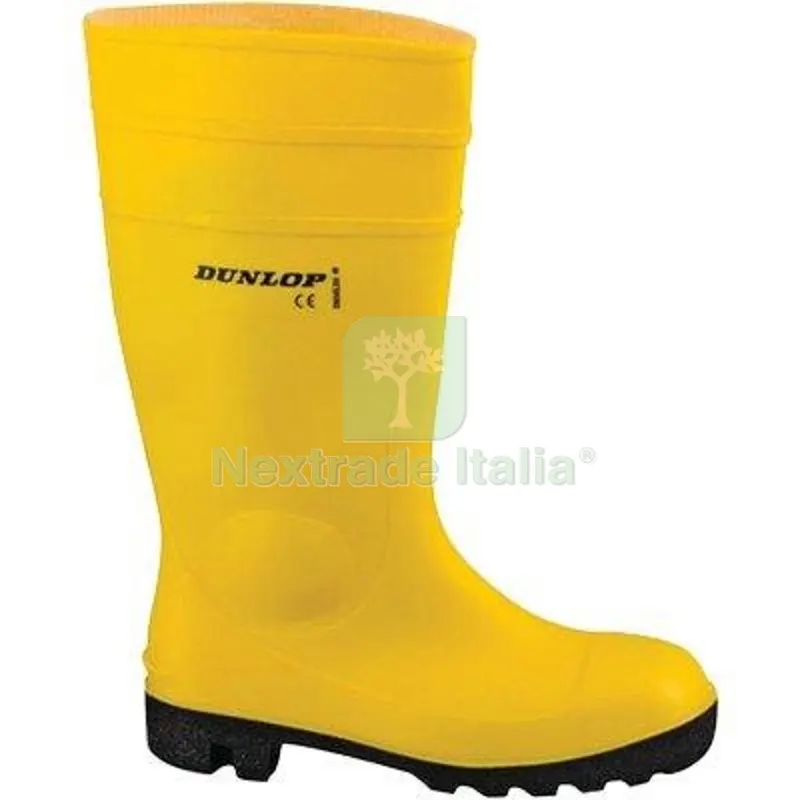 STIVALE PVC ANTINFORTUNIO WORK-ITS DUNLOP GIALLO S5 40 Taglia 40 — Calzature antinfortunistiche — rif. FERX.VIR1611240