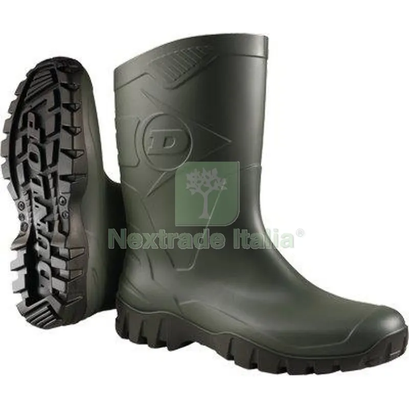 STIVALE PVC TRONCHETTO DANE DUNLOP VERDE 44 Taglia 44 — Calzature antinfortunistiche — rif. FERX.VIR1611444