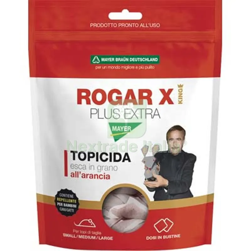 36PZ TOPICIDA ROGAR X KING MAYERBRAUN GRANAGLIA ARANCIA GR 150 — Disinfestazione e controllo nocivi — rif. FERX.VIR1790405 36PZ TOPICIDA ROGAR X KING MAYERBRAUN GRANAGLIA ARANCIA GR 150 — Disinfestazione e controllo nocivi — rif. FERX.VIR1790405