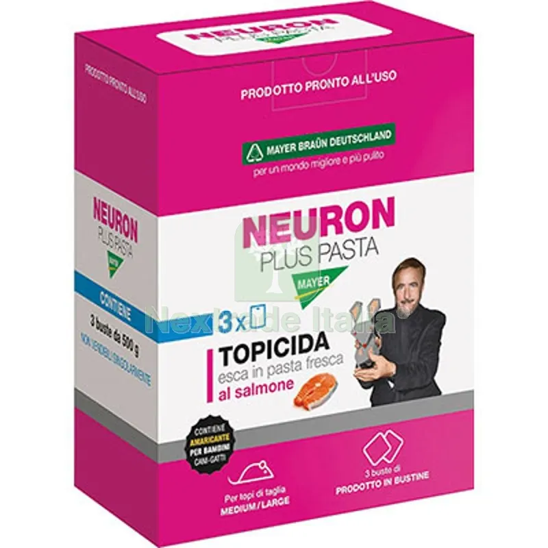 12PZ TOPICIDA NEURON PLUS TRIS MAYERBRAUN PASTA AL SALMONE GR 1500 — Disinfestazione e controllo nocivi — rif. FERX.VIR1790421 12PZ TOPICIDA NEURON PLUS TRIS MAYERBRAUN PASTA AL SALMONE GR 1500 — Disinfestazione e controllo nocivi — rif. FERX.VIR1790421