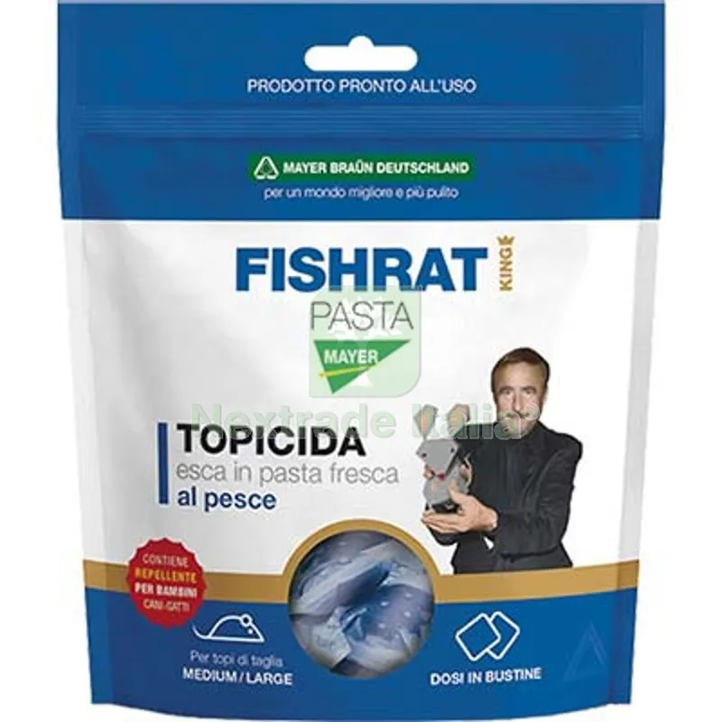 36PZ Topicida Fishrat King Mayerbraun Pasta al Pesce GR 150 — Disinfestazione e controllo nocivi — rif. FERX.VIR1790425 36PZ Topicida Fishrat King Mayerbraun Pasta al Pesce GR 150 — Disinfestazione e controllo nocivi — rif. FERX.VIR1790425
