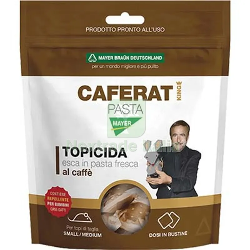 36PZ TOPICIDA CAFERAT KING MAYERBRAUN PASTA AL CAFFE GR 150 — Disinfestazione e controllo nocivi — rif. FERX.VIR1790426 36PZ TOPICIDA CAFERAT KING MAYERBRAUN PASTA AL CAFFE GR 150 — Disinfestazione e controllo nocivi — rif. FERX.VIR1790426