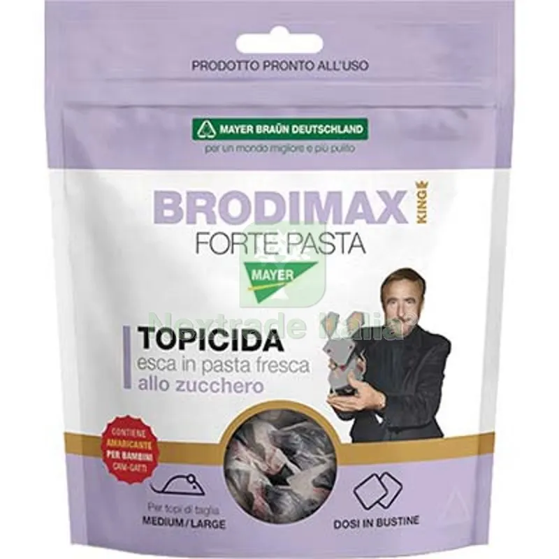 36PZ Topicida Brodimax Forte King Mayerbraun Pasta Allo Zucchero GR 150 — Disinfestazione e controllo nocivi — rif. FERX.VIR1790444 36PZ Topicida Brodimax Forte King Mayerbraun Pasta Allo Zucchero GR 150 — Disinfestazione e controllo nocivi — rif. FERX.VIR1790444