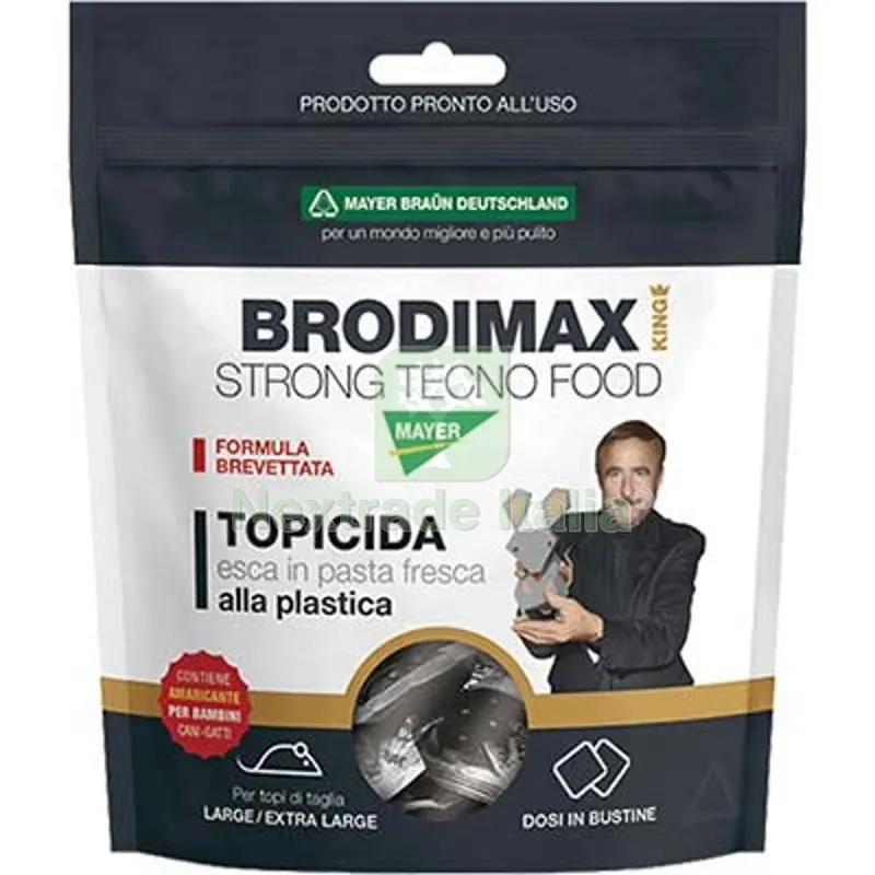 36PZ TOPICIDA BRODIMAX TECNO FOOD KING MAYERBRAUN PASTA ALLA PLASTICA GR 150 — Disinfestazione e controllo nocivi — rif. FERX.VIR1790446