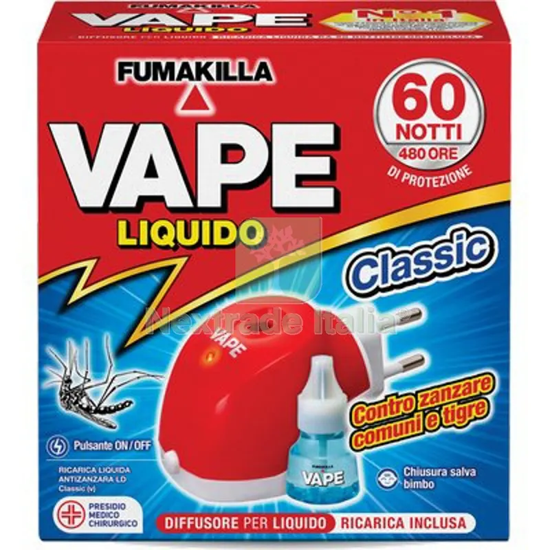 12PZ Elettroemanatore Liquido Vape Magic + Ricarica Liquida Durata Notti 60 — Attrezzi da giardino — rif. FERX.VIR1790602 12PZ Elettroemanatore Liquido Vape Magic + Ricarica Liquida Durata Notti 60 — Attrezzi da giardino — rif. FERX.VIR1790602