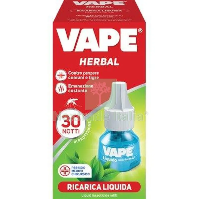30PZ Ricarica Liquida Herbal Zanzare Vape Magic Durata Notti 30 — Attrezzi da giardino — rif. FERX.VIR1790610 30PZ Ricarica Liquida Herbal Zanzare Vape Magic Durata Notti 30 — Attrezzi da giardino — rif. FERX.VIR1790610