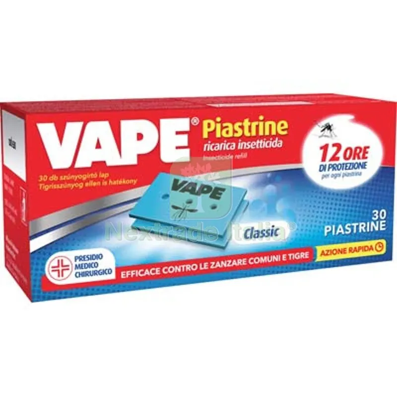 36CF PIASTRINA ZANZARE VAPE MAT CLASSIC CF=PZ 30 — Piastre e angolari — rif. FERX.VIR1790614 36CF PIASTRINA ZANZARE VAPE MAT CLASSIC CF=PZ 30 — Piastre e angolari — rif. FERX.VIR1790614