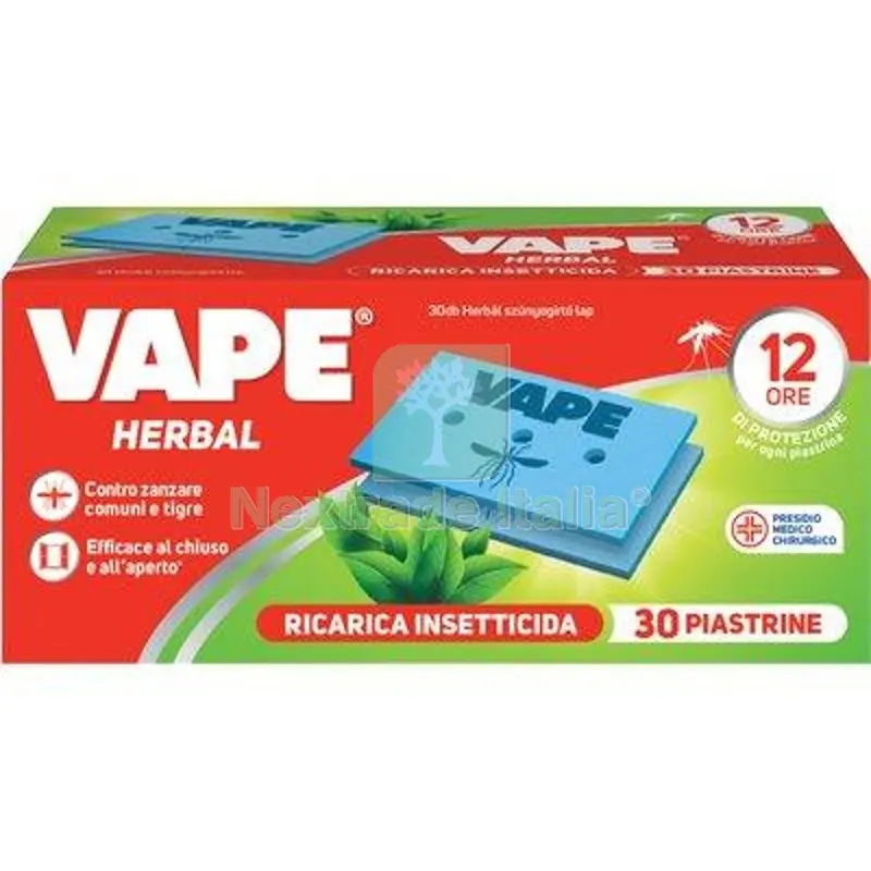 36CF PIASTRINA HERBAL ZANZARE VAPE MAT CF=PZ 30 — Piastre e angolari — rif. FERX.VIR1790617 36CF PIASTRINA HERBAL ZANZARE VAPE MAT CF=PZ 30 — Piastre e angolari — rif. FERX.VIR1790617