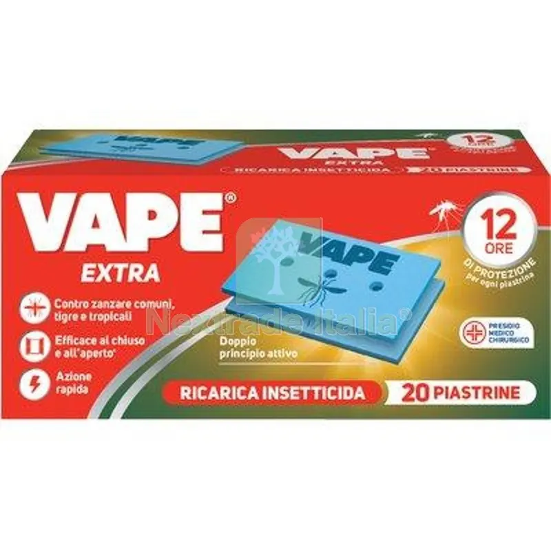 36CF Piastrina Zanzare Tigre e Tropicali Vape MAT CF=PZ 20 — Piastre e angolari — rif. FERX.VIR1790619