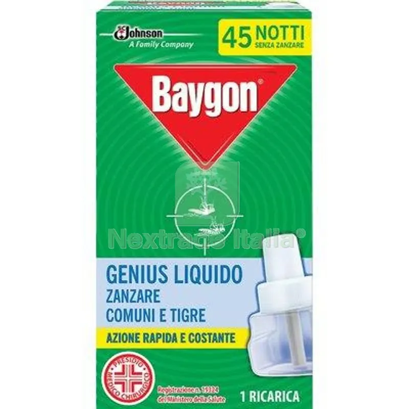 24PZ Ricarica Liquida Zanzare Genius Baygon Durata Notti 45 — Attrezzi da giardino — rif. FERX.VIR1790626 24PZ Ricarica Liquida Zanzare Genius Baygon Durata Notti 45 — Attrezzi da giardino — rif. FERX.VIR1790626