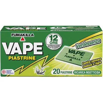 36CF Piastrina Zanzare Comuni e Tigre Vape CF=PZ 20 — Piastre e angolari — rif. FERX.VIR1790643 36CF Piastrina Zanzare Comuni e Tigre Vape CF=PZ 20 — Piastre e angolari — rif. FERX.VIR1790643