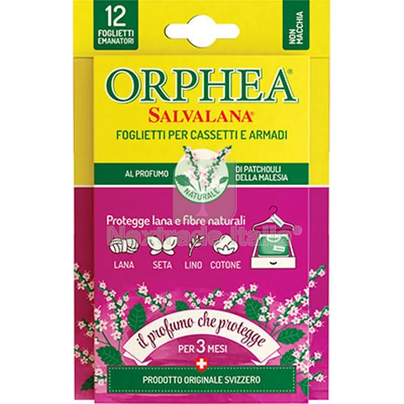 6CF Antitarme Salvalana Foglietti Orphea Patchouli CF=PZ 12 Mod Patchouli — Attrezzi da giardino — rif. FERX.VIR1790763 6CF Antitarme Salvalana Foglietti Orphea Patchouli CF=PZ 12 Mod Patchouli — Attrezzi da giardino — rif. FERX.VIR1790763