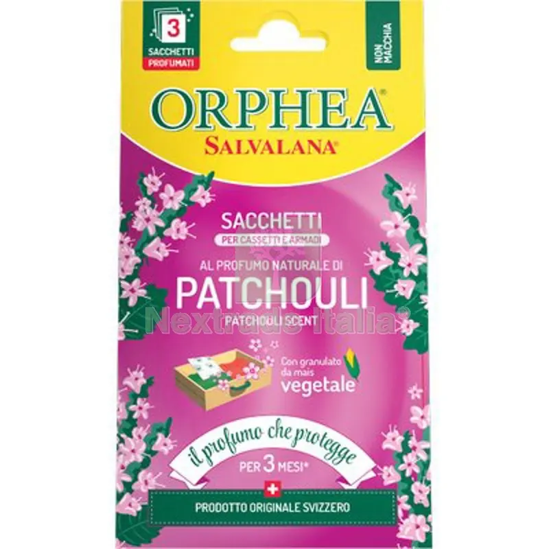 6CF Antitarme Salvalana Cassetti Armadi Orphea Patchouli CF=PZ 3 Mod Patchouli — Attrezzi da giardino — rif. FERX.VIR1790773 6CF Antitarme Salvalana Cassetti Armadi Orphea Patchouli CF=PZ 3 Mod Patchouli — Attrezzi da giardino — rif. FERX.VIR1790773