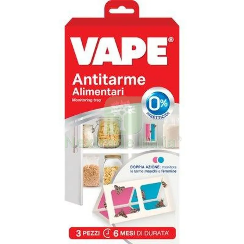 12CF Antitarme Alimentare Astuccio Vape CF=PZ 3 — Articoli per ufficio — rif. FERX.VIR1790812 12CF Antitarme Alimentare Astuccio Vape CF=PZ 3 — Articoli per ufficio — rif. FERX.VIR1790812
