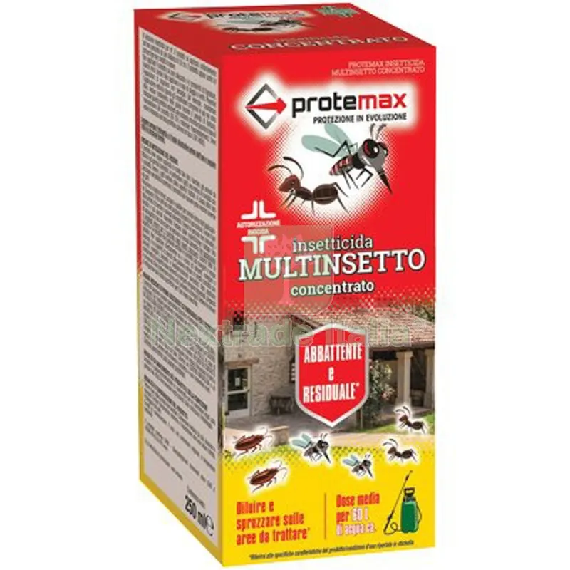 2PZ Disabituante per Animali Multinsetto Concentrato Protemax ML 250 LT 0,25 — Protezione piante e sementi — rif. FERX.VIR1791138