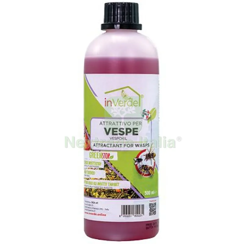 2PZ Esca Trappola Vespe Calabroni Moscerini Inverde ML 500 — Attrezzi da giardino — rif. FERX.VIR1791209 2PZ Esca Trappola Vespe Calabroni Moscerini Inverde ML 500 — Attrezzi da giardino — rif. FERX.VIR1791209
