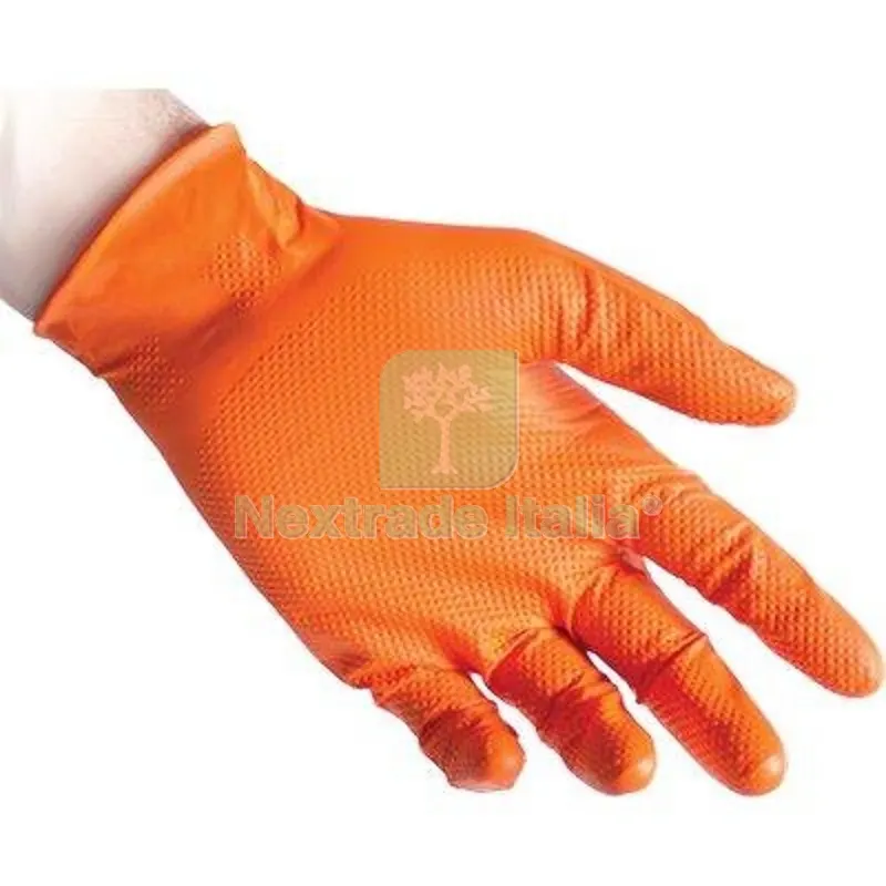 2CF Guanto Nitrile Monouso Arancio N85 Reflexx GR 8,4 AQL 1,5 Senza Polvere CF=PZ 50 XL Taglia XL — Guanti da lavoro — rif. FERX.VIR1832014