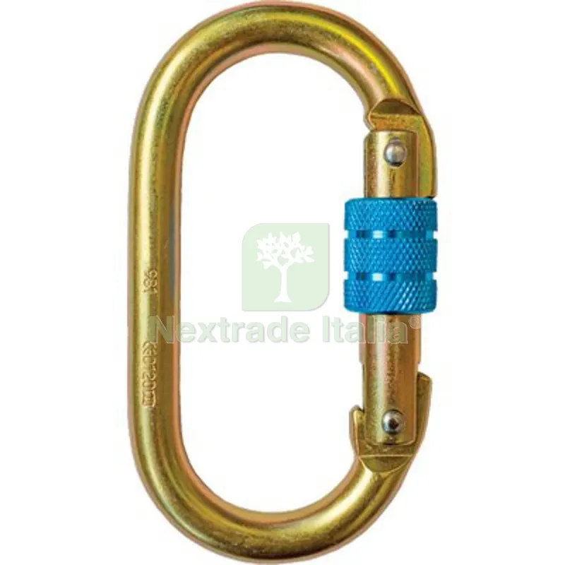 MOSCHETTONE A VITE ANTICADUTA 981 IRUDEK APERTURA MM 18 — Ganci, moschettoni e anelli — rif. FERX.VIR1850070