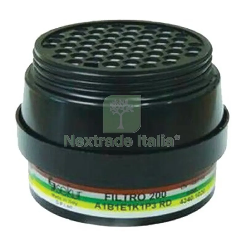 FILTRO X RESPIRATORE A MASCHERA POLIMASK 100 SEKUR A1 B1 E1 K1 P3 R D BIOSTOP Mod ABEK1-P3 — Protezioni corpo — rif. FERX.VIR1852827