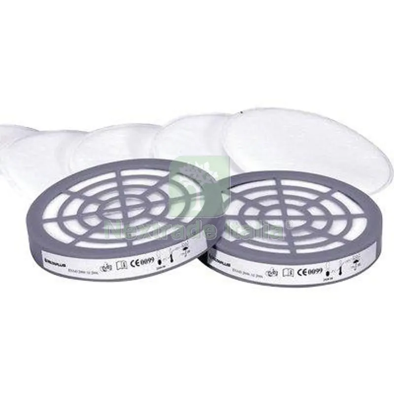 Filtro x Respiratore a Maschera M6400 Deltaplus M6000 PRE P2 CF=PZ 6 + 2 Adattatori CF=PZ 6+2 Mod P2 — Protezioni corpo — rif. FERX.VIR1852855
