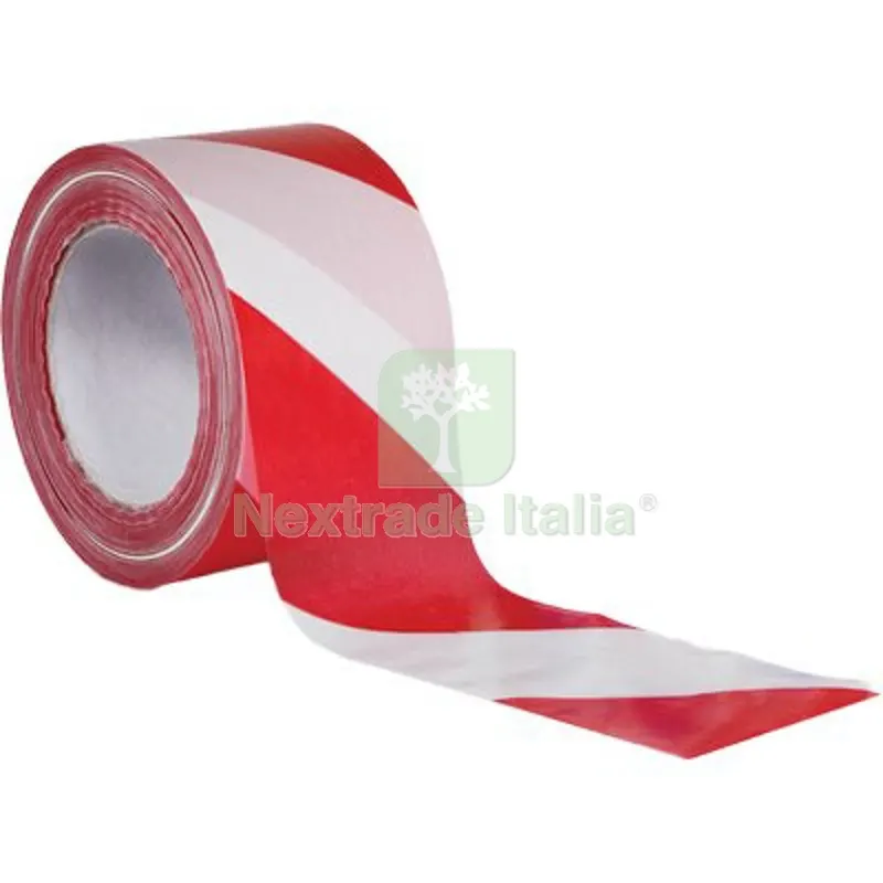 6PZ NASTRO SEGNALETICO BIANCO/ROSSO H.MM 70 ML 200 L MT 200 — Utensili e segnaletica — rif. FERX.VIR1860500