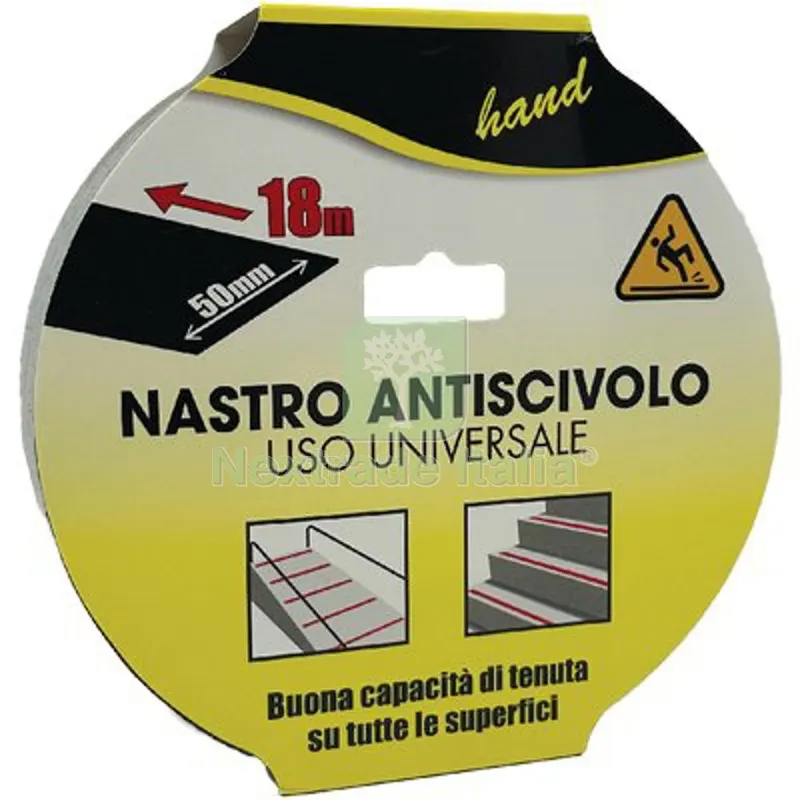 Nastro Antisdrucciolo Adesivo H.MM 50 MT 18 — Profili antiscivolo e gomma — rif. FERX.VIR1860522