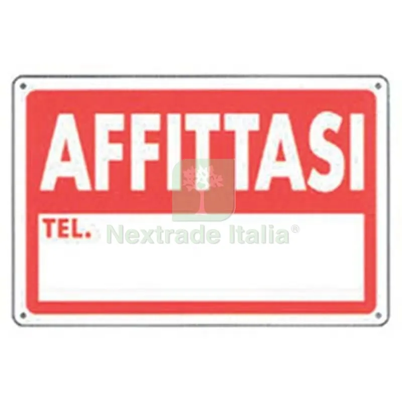 10PZ TARGA SEGNALETICA AFFITTASI PP CM 30X20 — Utensili e segnaletica — rif. FERX.VIR1860814