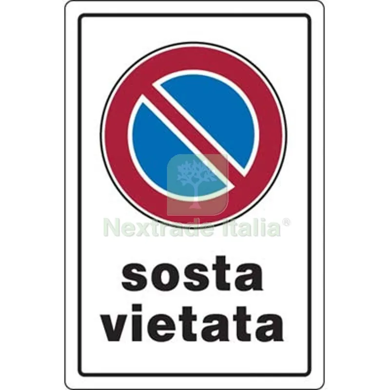 10PZ Targa Segnaletica Sosta Vietata PP CM 20X30 — Utensili e segnaletica — rif. FERX.VIR1860838