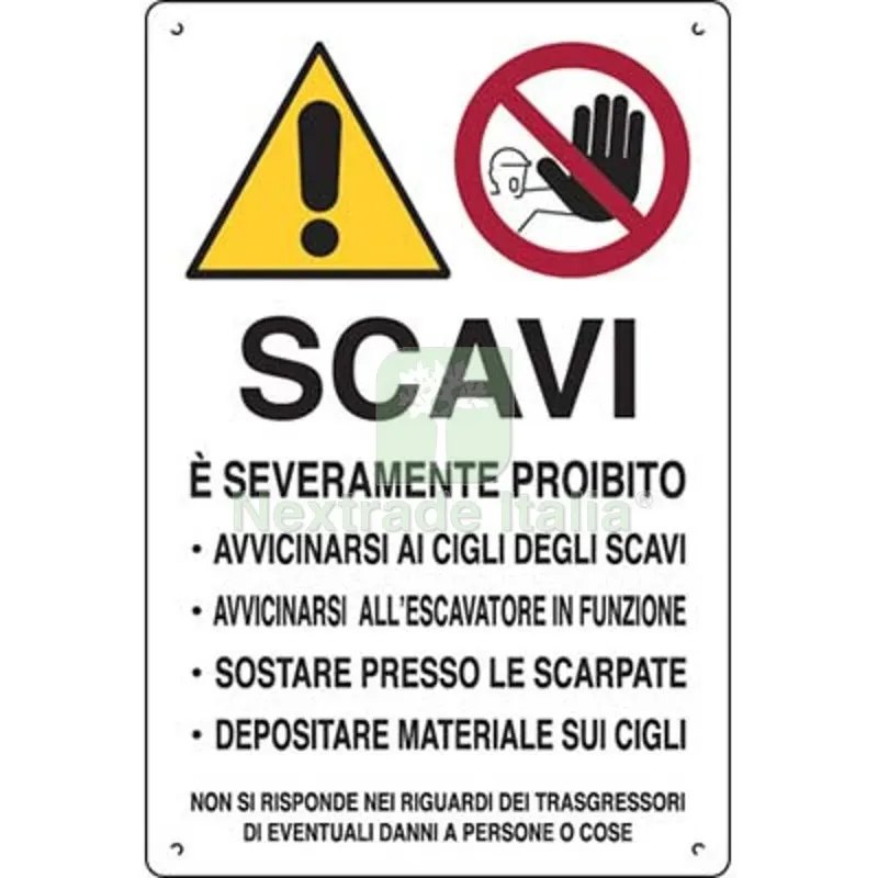 10PZ Targa Segnaletica Attenzione Scavi PP CM 40X60 — Utensili e segnaletica — rif. FERX.VIR1860858
